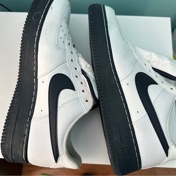 NEW NIKE AIR FORCE 1 LOW LV8 07 USA OBSIDIAN WHITE CK5718 100 PO - Picture 2 of 11